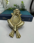Vintage Brass Frog Ashtray