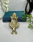 Vintage Brass Frog Ashtray