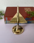 Vintage Brass Jet on Stand