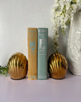 Vintage Brass Shell Bookends