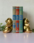 Vintage Brass Teddy Bear Bookends