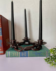 Metal Chain Link Three Light Candelabra