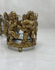 Vintage Brass Cherub Votive Candle Holders