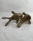 Vintage Brass Frog Couple