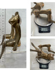 Vintage Brass Frog Couple