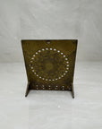 Vintage Brass Sundial Desk Calendar with Pegs
