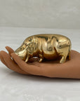 Vintage Brass Hippo