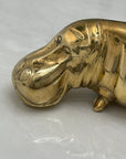 Vintage Brass Hippo