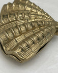 Vintage Brass Shell Trinket Dish