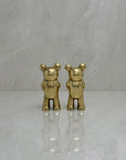 Cute Miniature Vintage Brass Basketball Bears-A Pair