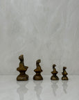 Vintage Brass Bird Weights - A Four Piece Set