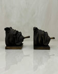 Vintage Bulldog With Cigar Bookends-A Pair