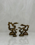Vintage Brass Bird Weights - A Four Piece Set