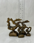 Vintage Brass Bird Weights - A Four Piece Set