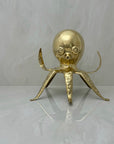Vintage Brass Octopus Bank-Large