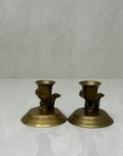 Vintage Brass Squirrel Candlestick Holders-A Pair