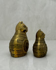 Vintage Brass Cats-A Pair