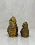 Vintage Brass Cats-A Pair
