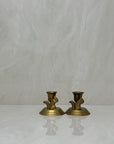Vintage Brass Squirrel Candlestick Holders-A Pair