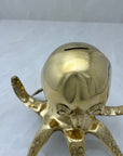 Vintage Brass Octopus Bank-Large