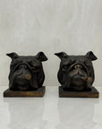 Vintage Bulldog With Cigar Bookends-A Pair