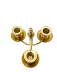 Vintage Brass 3-Arm Candelabra