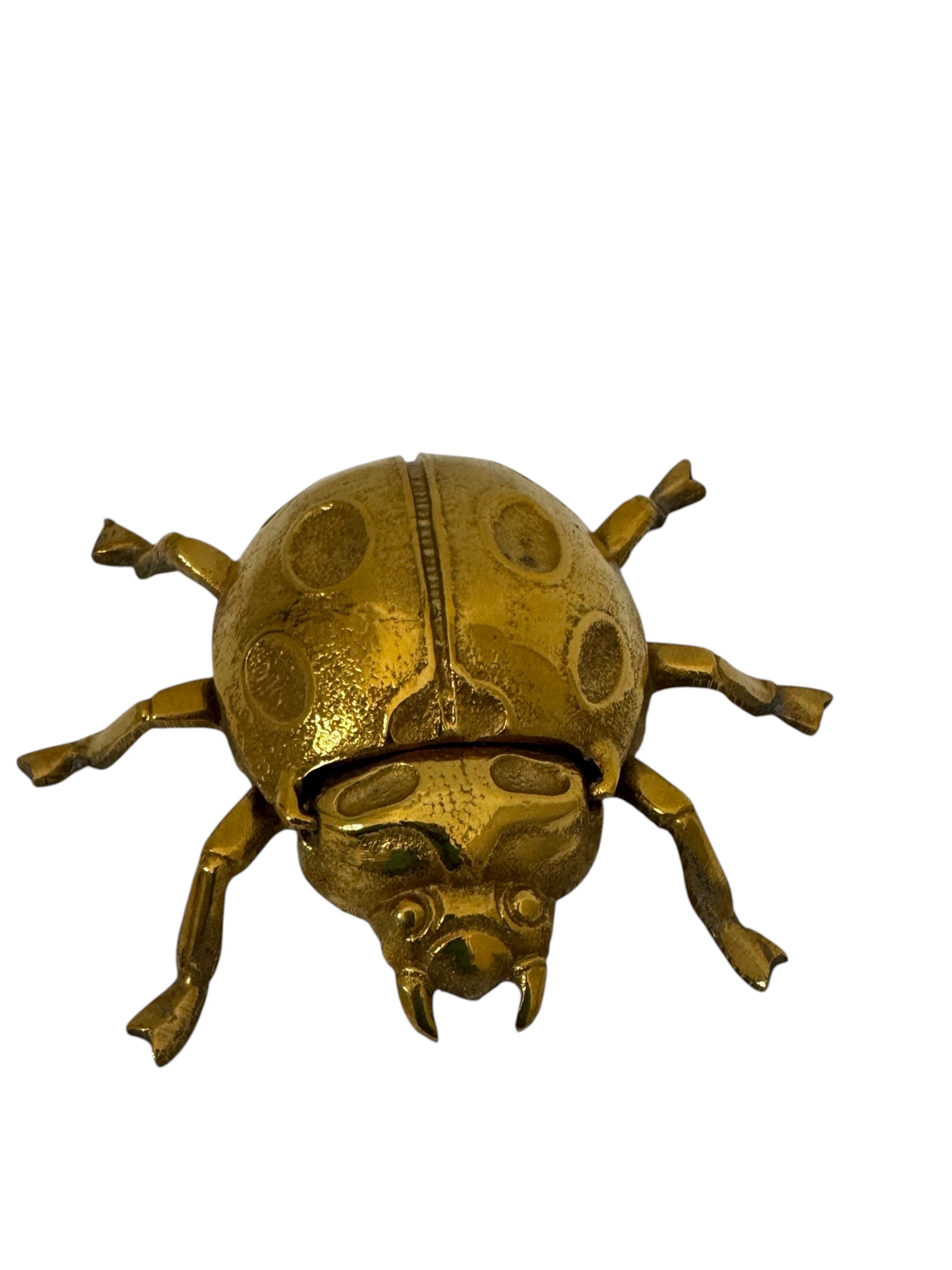 Vintage Brass Ladybug