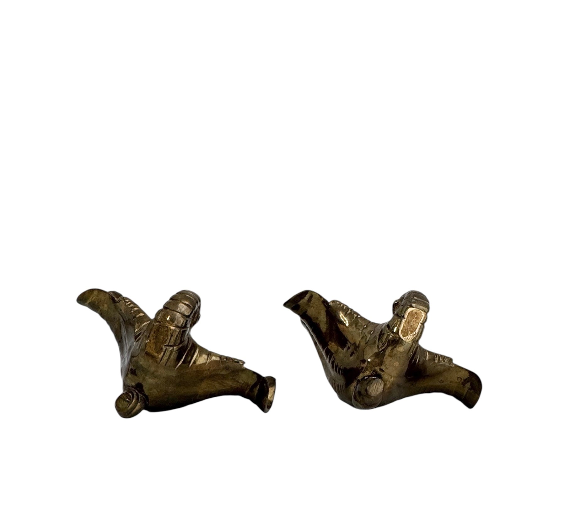 Vintage Brass Shell Dishes – Set of 2 Coastal Sculptural Accents