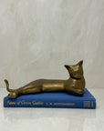 Vintage Brass Relaxed Cat