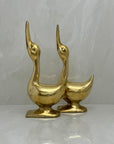 Vintage Brass Goose Bookends-A Pair