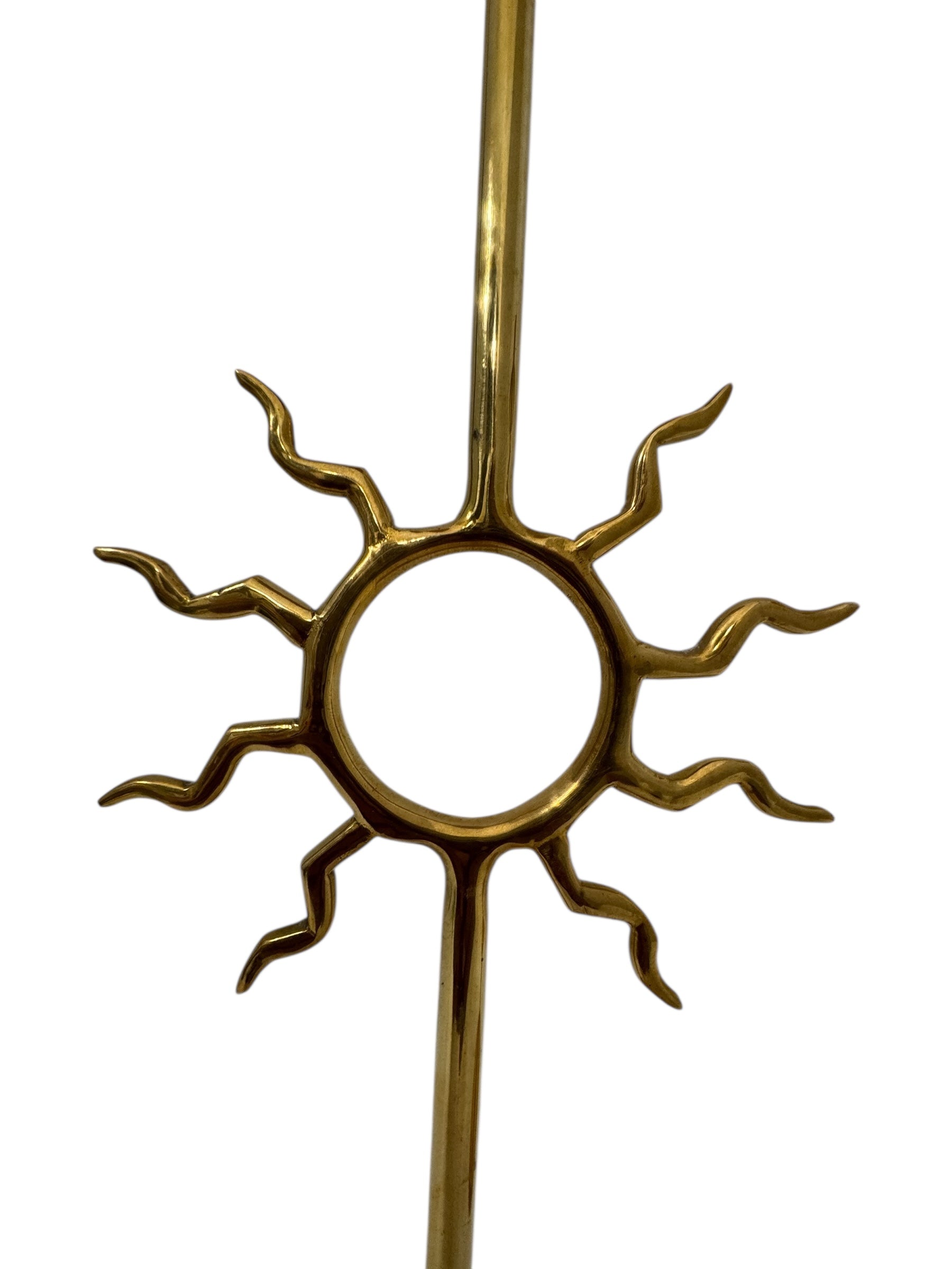 Vintage Brass Sun, Moon &amp; Star Candle Holders – Celestial Mid-Century Trio-Over 1 Foot Tall