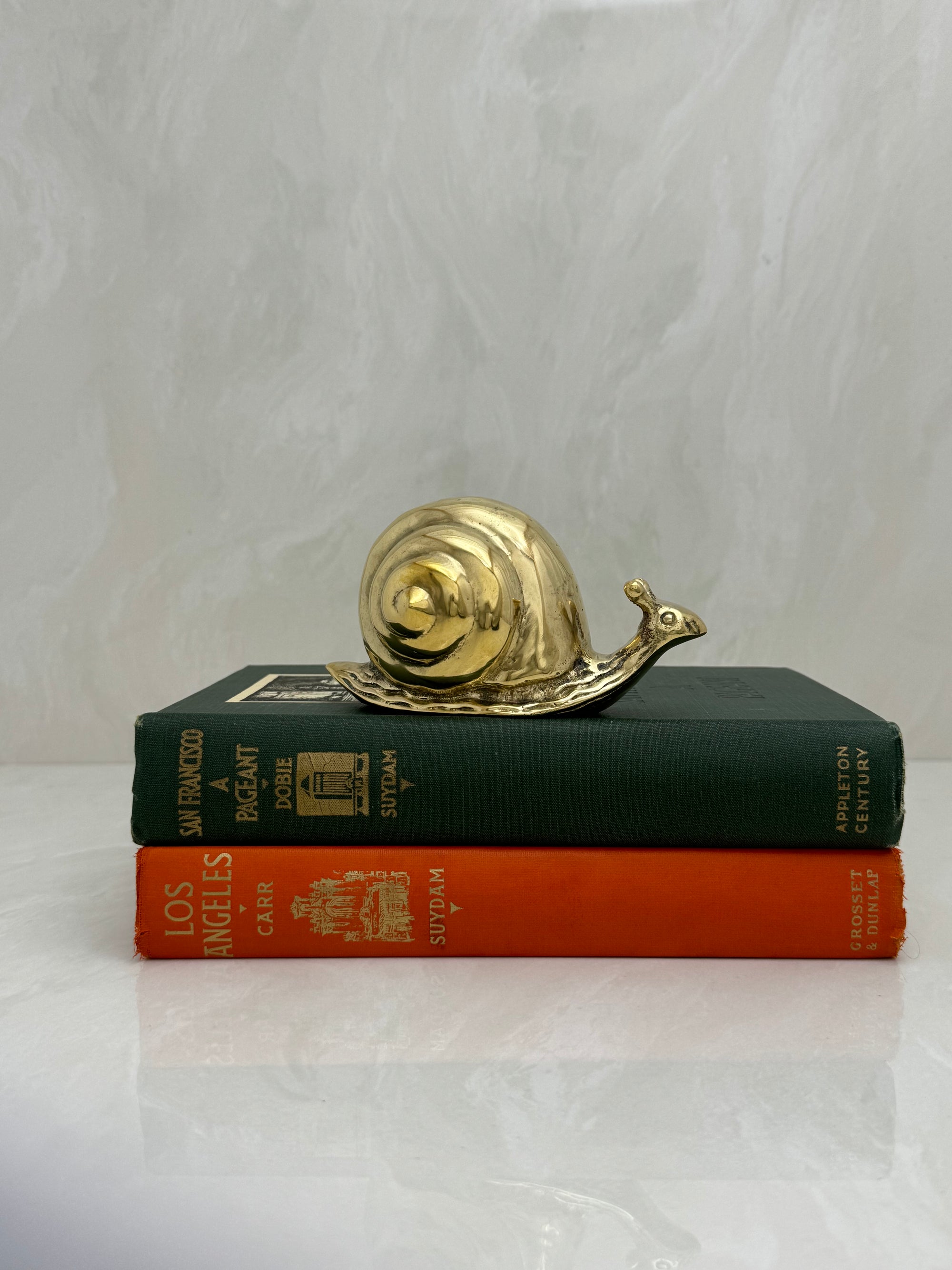 Vintage Brass Snail-5 inches Long