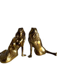 Vintage Brass Mermaid Pair