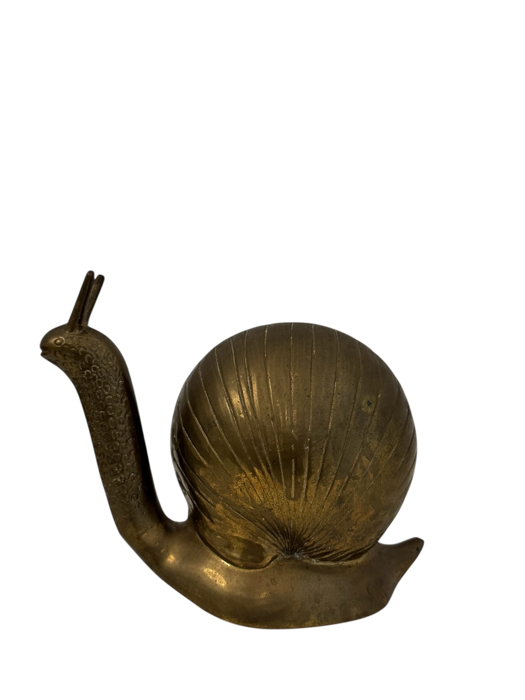 Vintage Brass Snail Figurine