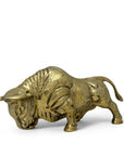 Vintage Brass Charging Bull