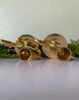 Vintage Brass Camel Candlestick Holders- A Pair