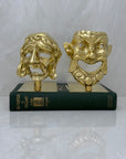 Greek Drama Mask Bookends Comedy And Tragedy-A Pair