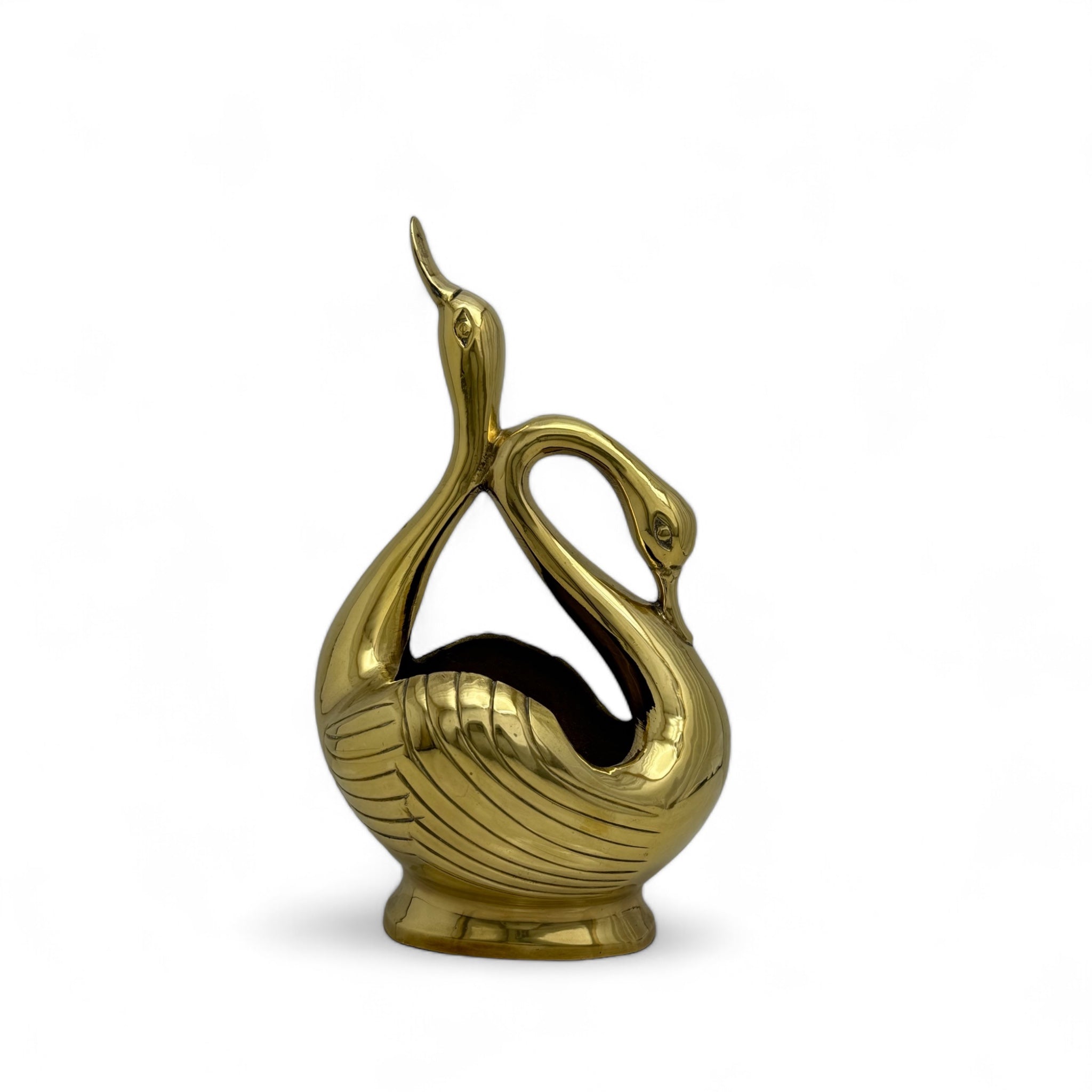 Vintage Brass Swan online Planter