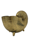 Vintage Brass Shell Stash Pot/Planter/Wine Holder