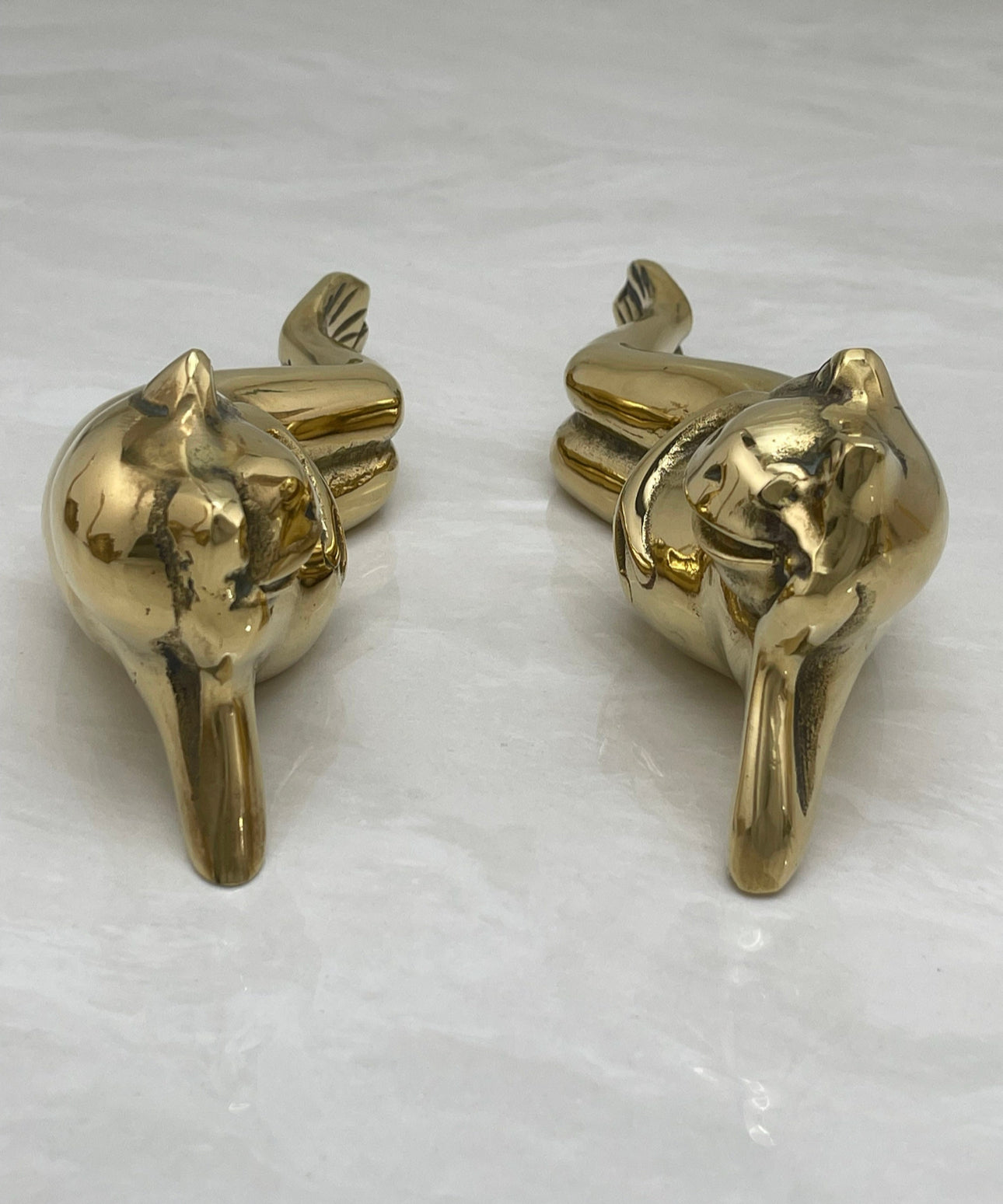 Vintage Brass Frogs-A Pair