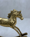 Vintage Brass Rocking Horse Figurine
