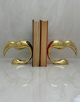 Vintage Brass Toucan Bookends- A Pair