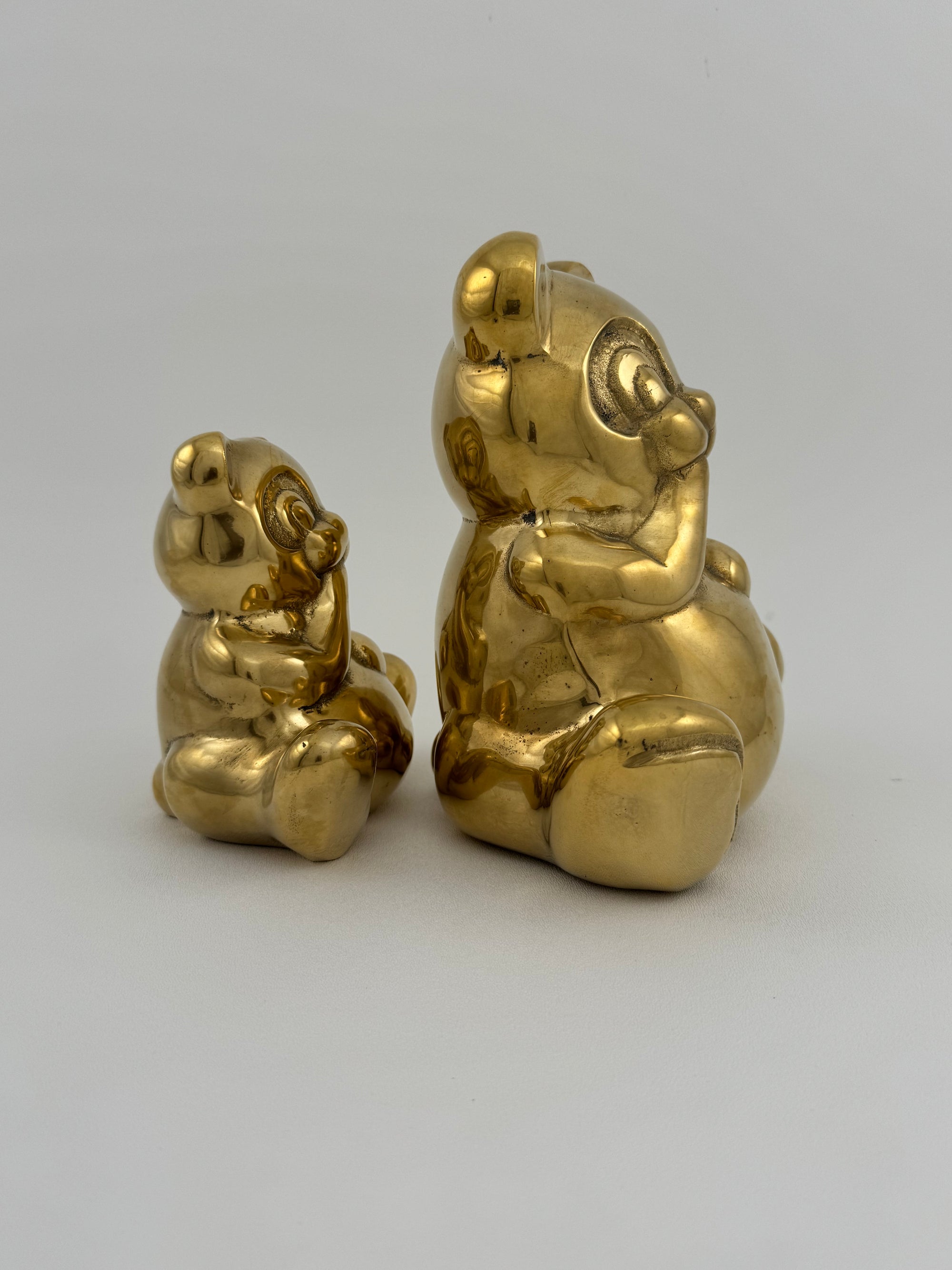 Vintage Brass Bears- A Pair