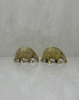 Vintage Brass Armadillos- A Pair