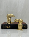 Small Vintage Brass Toucans-A Pair