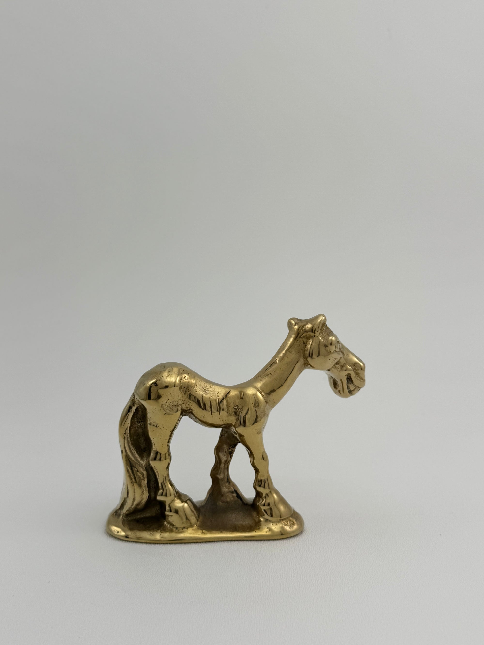 Vintage Brass Smiling Donkey: Cheeky Side-Eye Charm – The Perfect “Jackass” Gift