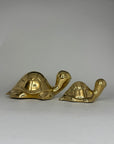 Vintage Brass Turtle Pals- A Pair