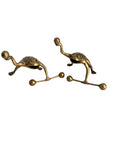 Vintage Brass Workout Frogs-A Pair