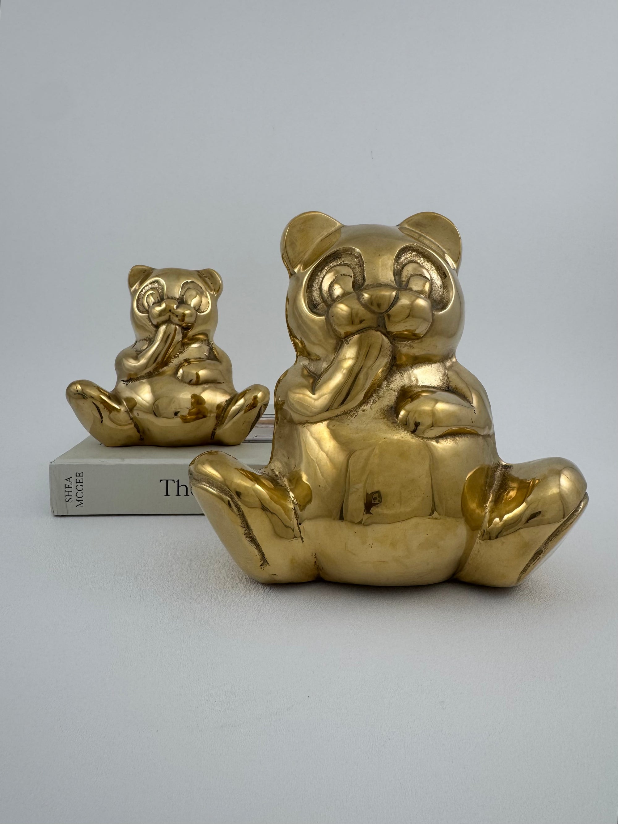 Vintage Brass Bears- A Pair