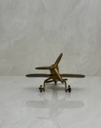 Small Vintage Brass Airplane